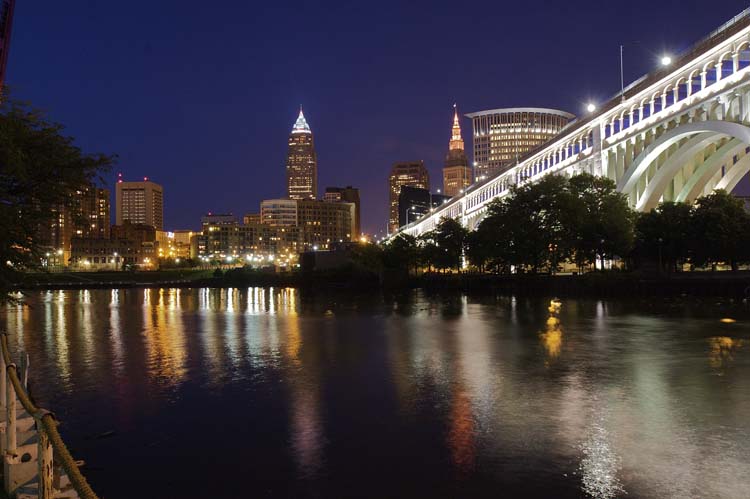 Cleveland from the West Bank